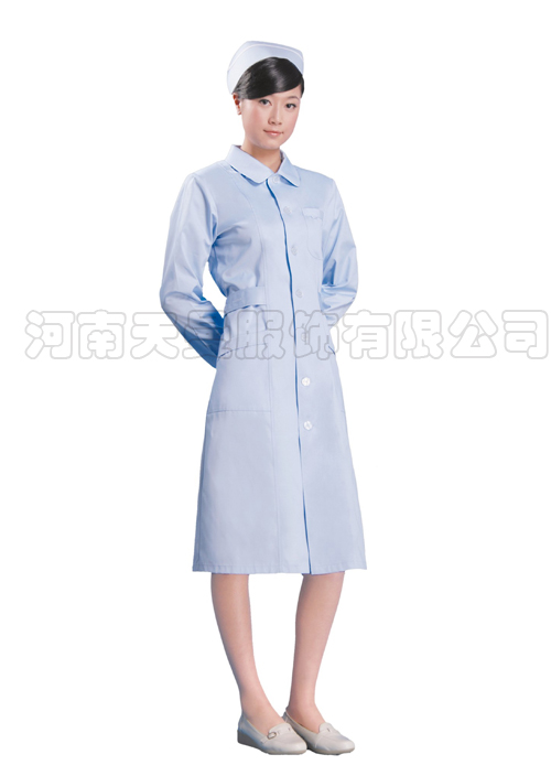 護(hù)士服冬裝長(zhǎng)袖藍(lán)色